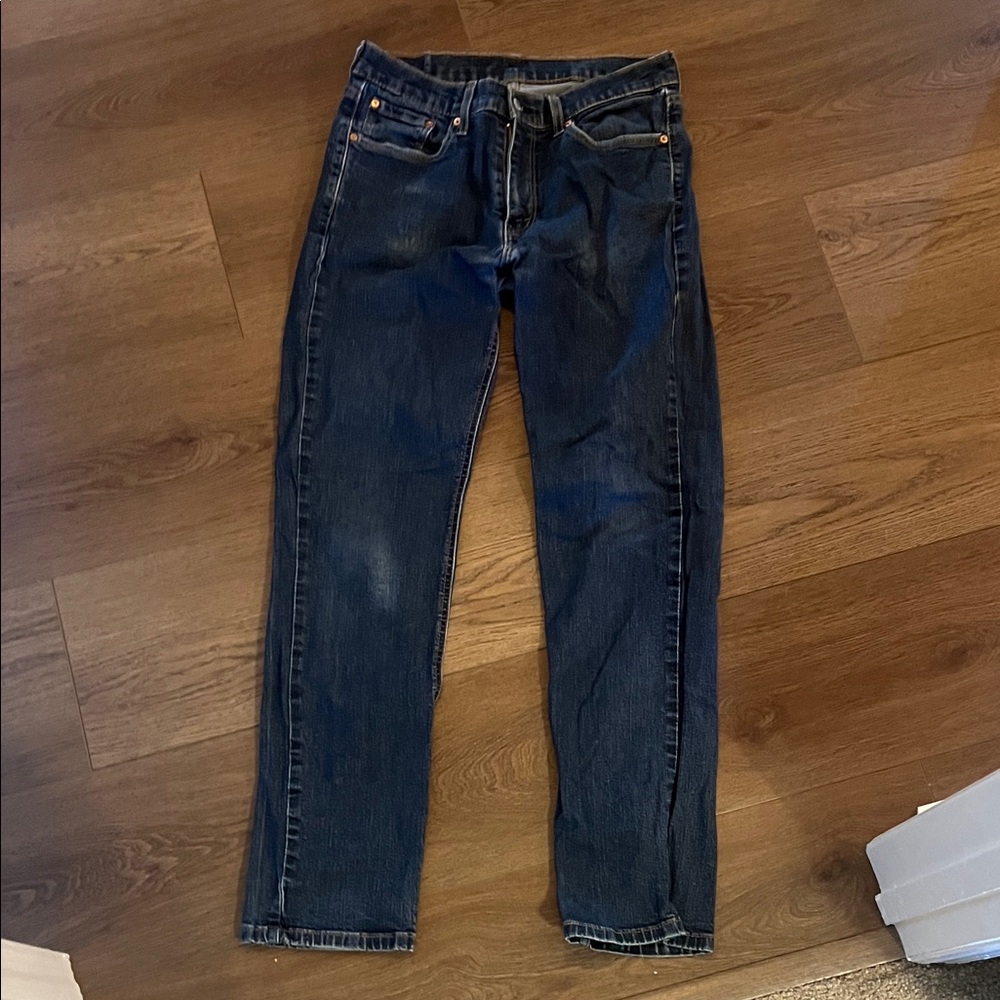 Levi's Dark Blue Straight Jeans